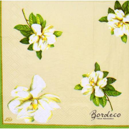 Serwetka do decoupage firmy IHR magnolia 33x33cm